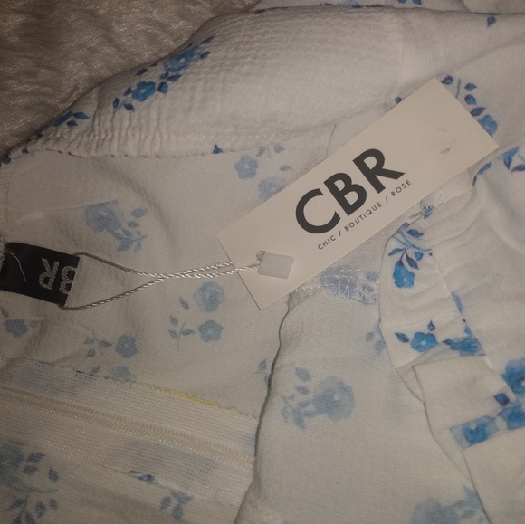 NWT CRB Strapless Floral Halter Skater Dress - Picture 10 of 11